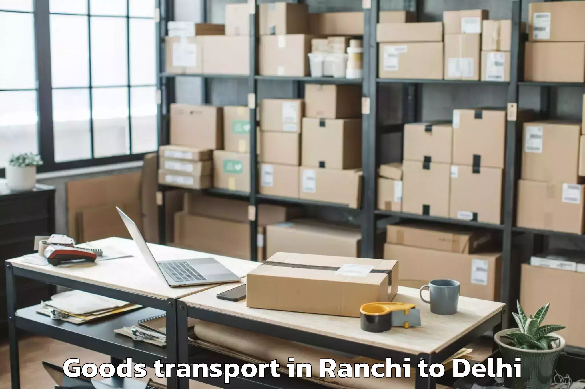 Top Ranchi to Hauz Khas Goods Transport Available